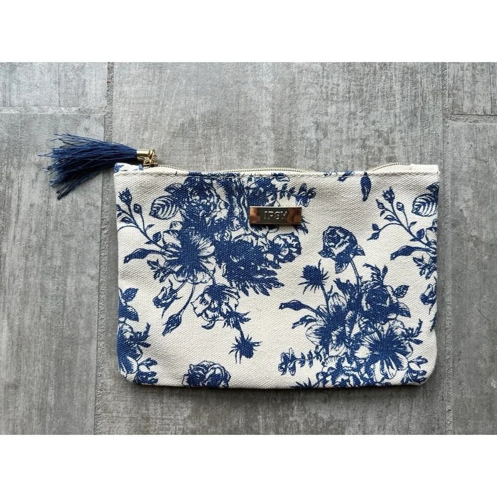 Vintage Floral Print Makeup Bag Clutch Wallet Travel Organizer Pencil Case NEW